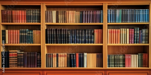 Elegant bookshelf furniture displayed on a white background, showcasing the versatility and style of bookshelf furniture for various interior designs and spaces. Perfect for any home decor. photo