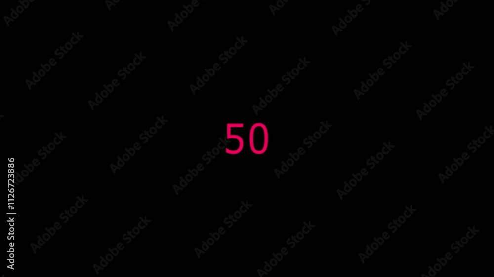 count down from 0 to 100 on black background. Number Counting 0 - 100 percentage animation. count down from 0 to 100 on black background. Number Counting 0 - 100 percentage animation.