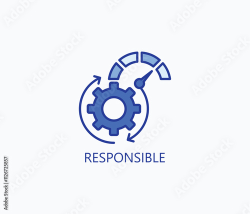 Responsible vector, icon or logo sign symbol illustration 