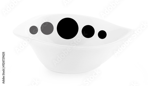 empty bowl isolated on white background