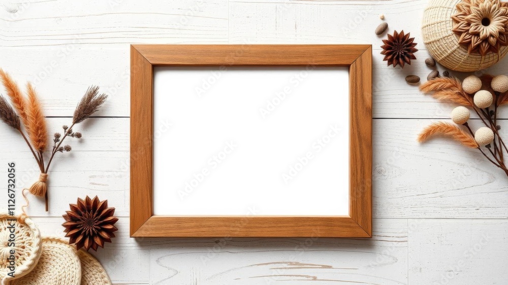 Boho style photo frame mockup featuring an 8x10 flat design with focus on the middle, visual, bohemian, empty Boho style photo frame mockup featuring an 8x10 flat design with focus on the middle, visual, bohemian, empty