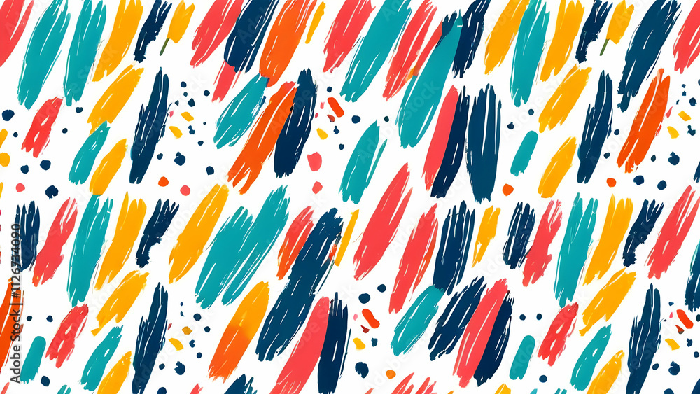 Abstract seamless pattern with vibrant brush strokes for creative backgrounds. Abstract seamless pattern with vibrant brush strokes for creative backgrounds.