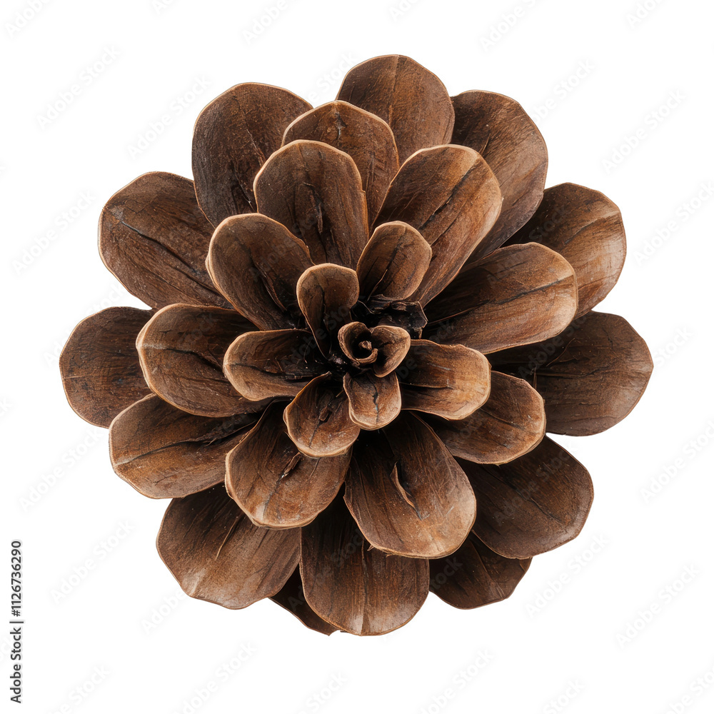 Detailed view of a pine cone on a black background Detailed view of a pine cone on a black background