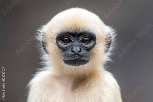 Close-Up Portrait of Curious Monkey with Intense Eyes, Wildlife Photography