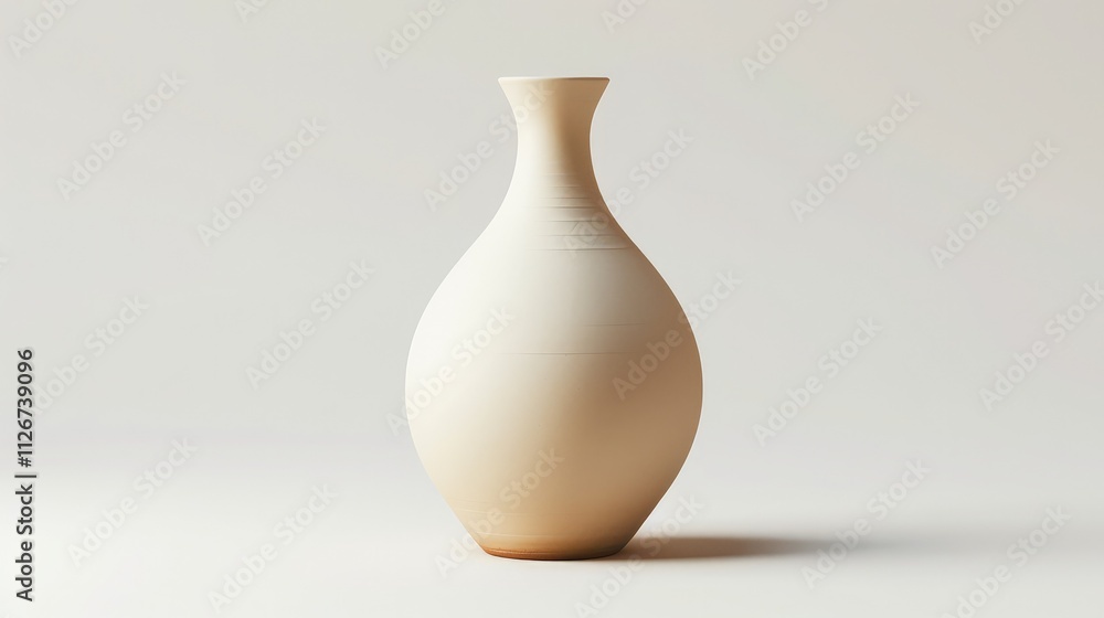 A stylish vase, isolated on a white background A stylish vase, isolated on a white background