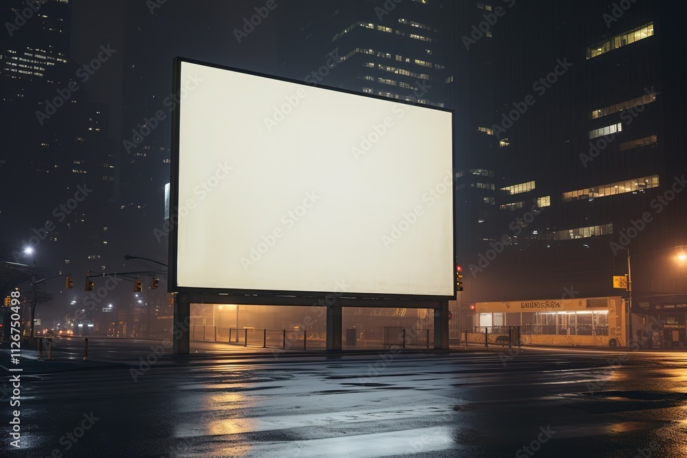 Futuristic City Mockup with Prominent Billboard Illuminated in Shades of Purple and Pink
Futuristic City Mockup with Prominent Billboard Illuminated in Shades of Purple and Pink