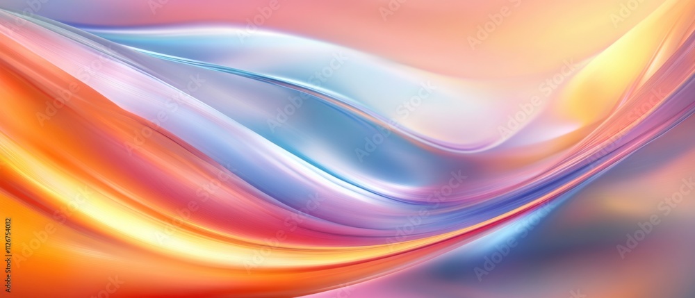 Abstract Colorful Swirling Waves, Vibrant Pastel Background Texture Abstract Colorful Swirling Waves, Vibrant Pastel Background Texture