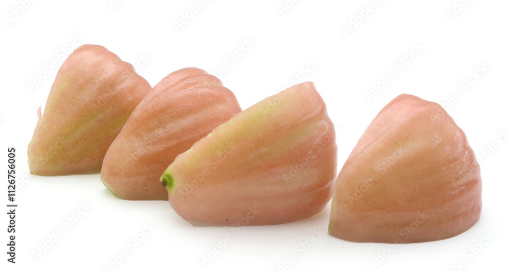 Fresh lotus mist was placed on the white background - stock photo
Fresh lotus mist was placed on the white background - stock photo