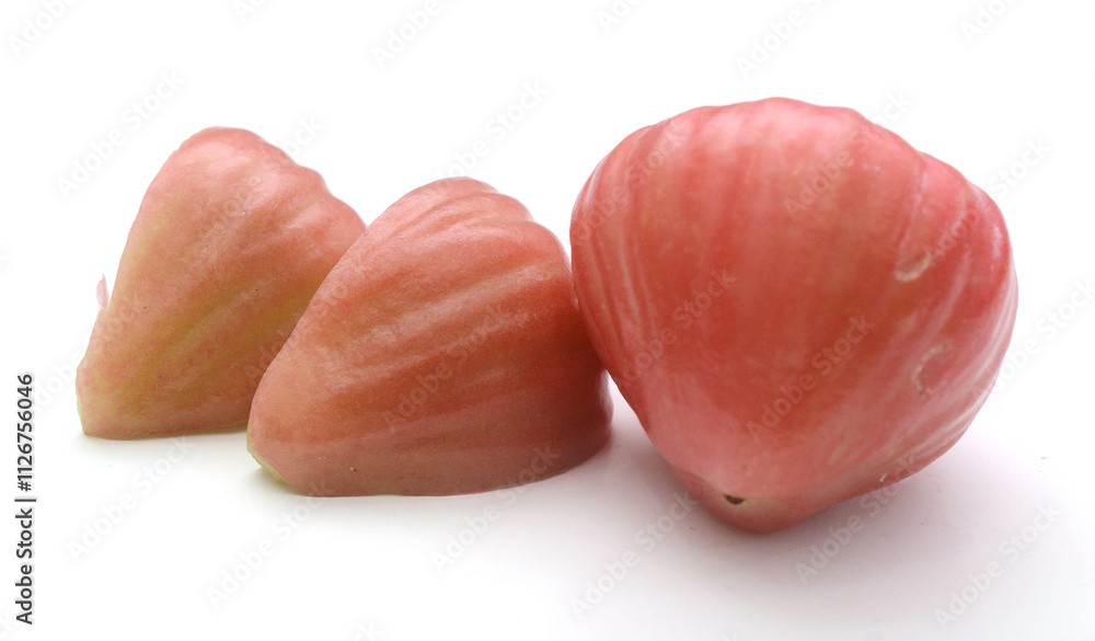 Fresh lotus mist was placed on the white background - stock photo
Fresh lotus mist was placed on the white background - stock photo
