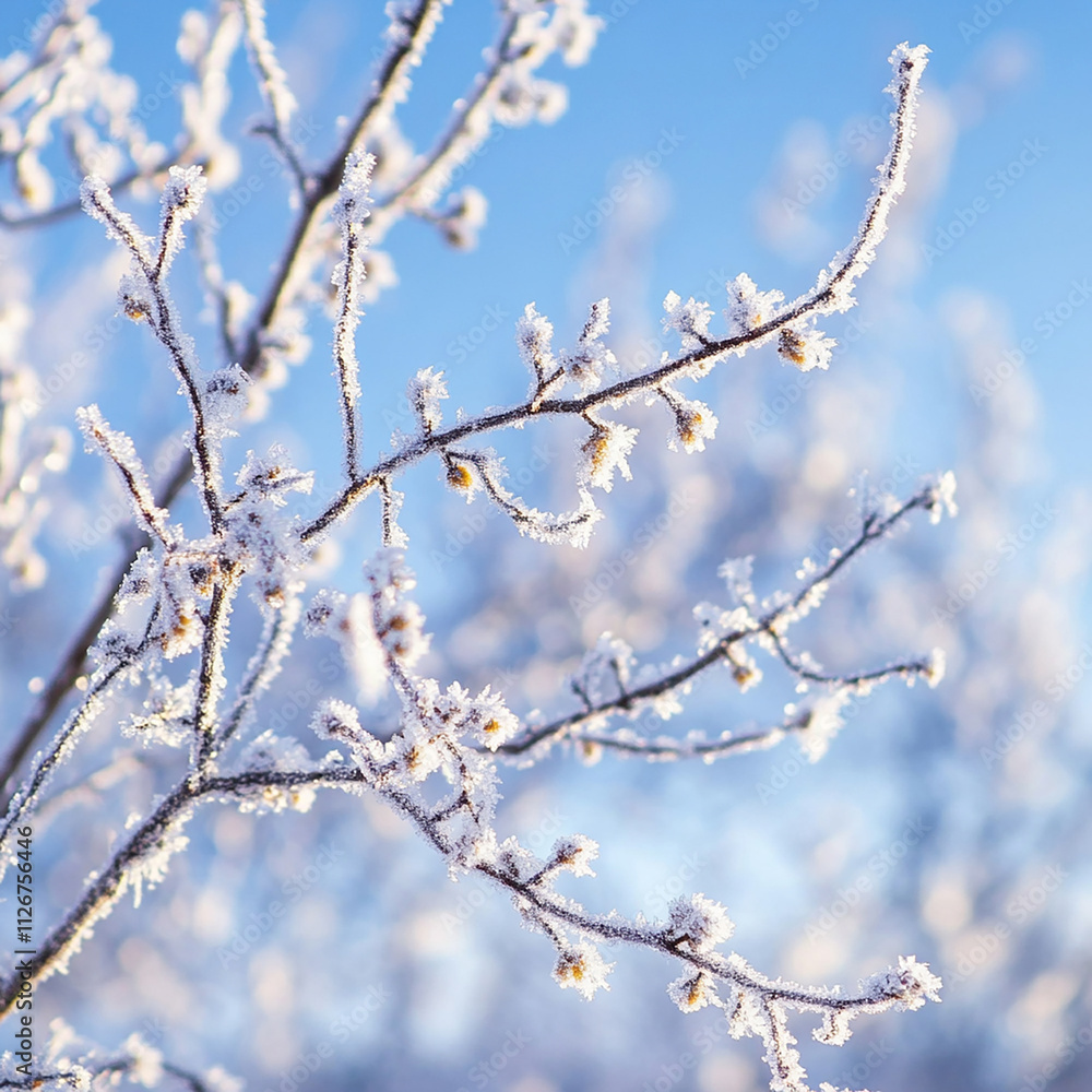 Beautiful winter nature scenery Beautiful winter nature scenery