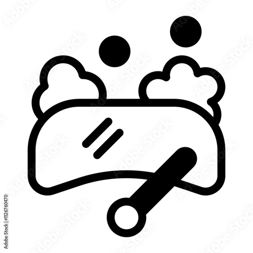 Windshield glyph icon