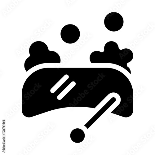 Windshield solid icon