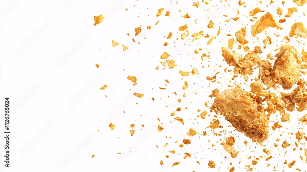 Juicy crispy chicken cut open Juicy crispy chicken cut open