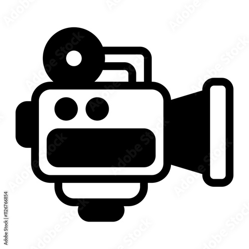 Video Camera glyph icon