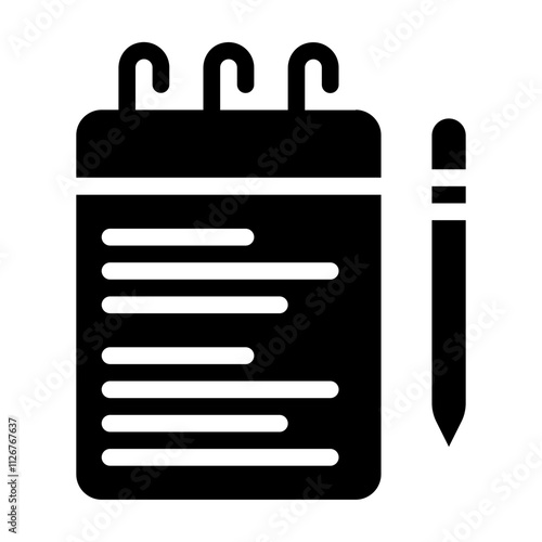 Notes solid icon