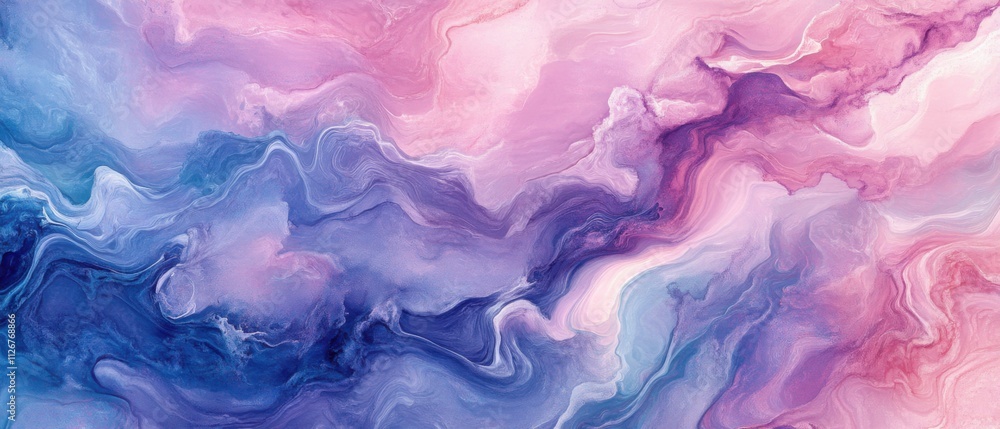 Fototapeta premium Abstract Purple and Pink Swirling Marble Texture Background