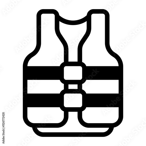 Life Vest glyph icon