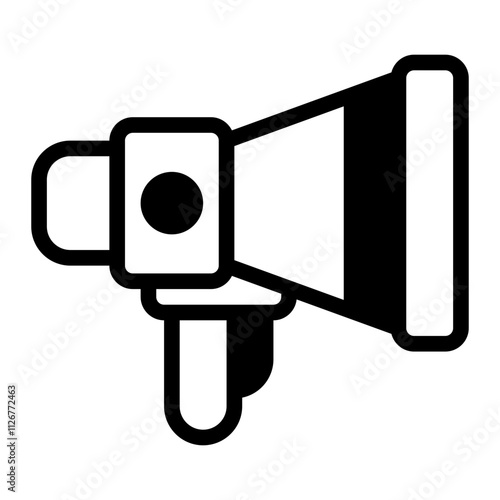 Megaphone glyph icon