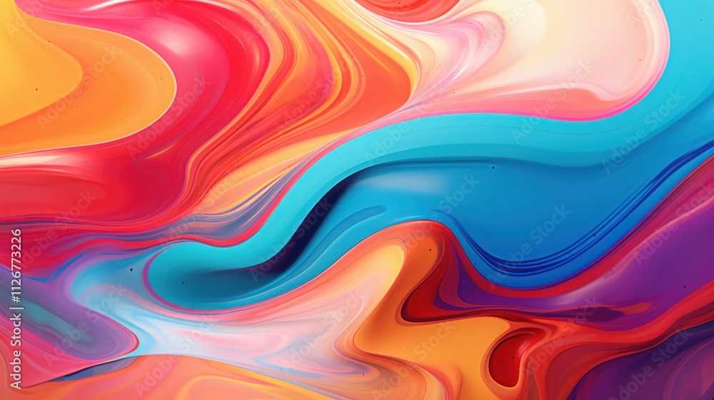 Abstract Colorful Swirling Paint Texture Design Abstract Colorful Swirling Paint Texture Design