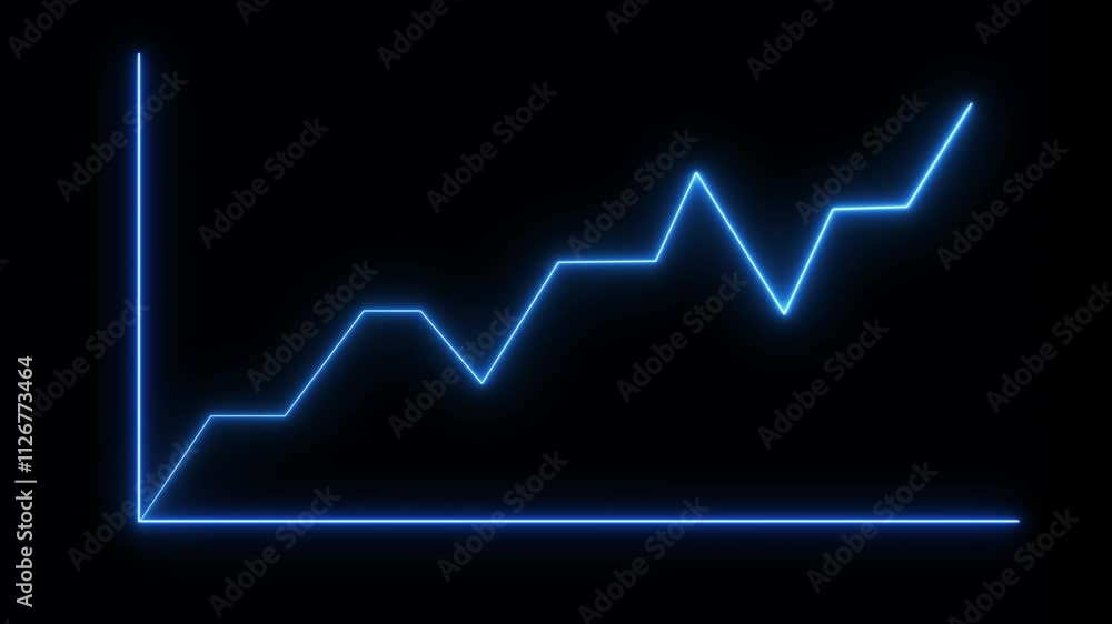 Market recovery concept background animation. Business graph chart with upward trend background 4k video. Market recovery concept background animation. Business graph chart with upward trend background 4k video.