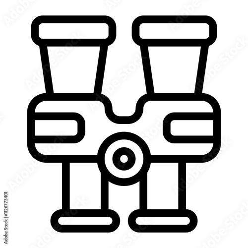 Binoculars line icon