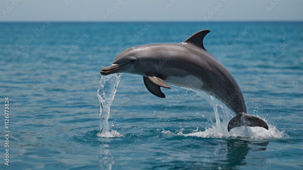 Fototapeta premium Golfinhos saltando