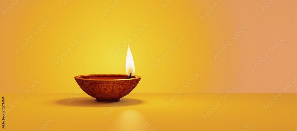 Illustrated DiwaliDeepavali template showcases a glowing diya against a vibrant yellow backdrop symbolizing the festival of lights celebration Illustrated DiwaliDeepavali template showcases a glowing diya against a vibrant yellow backdrop symbolizing the festival of lights celebration