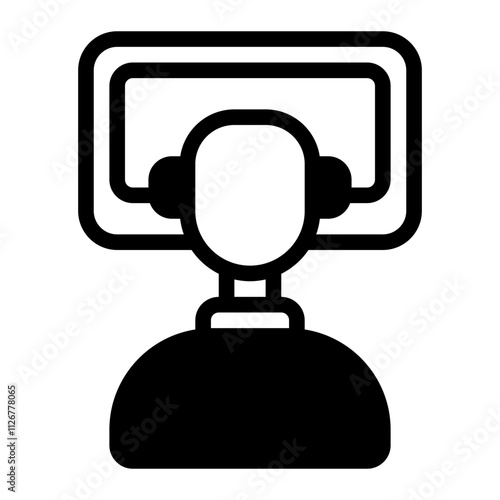 Visitor glyph icon