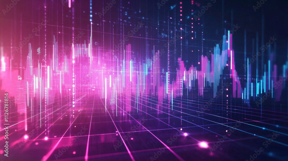 A glowing graph icon with data lines flowing outwards, symbolizing online financial analysis, stock market trends, and economic forecasting. A glowing graph icon with data lines flowing outwards, symbolizing online financial analysis, stock market trends, and economic forecasting.