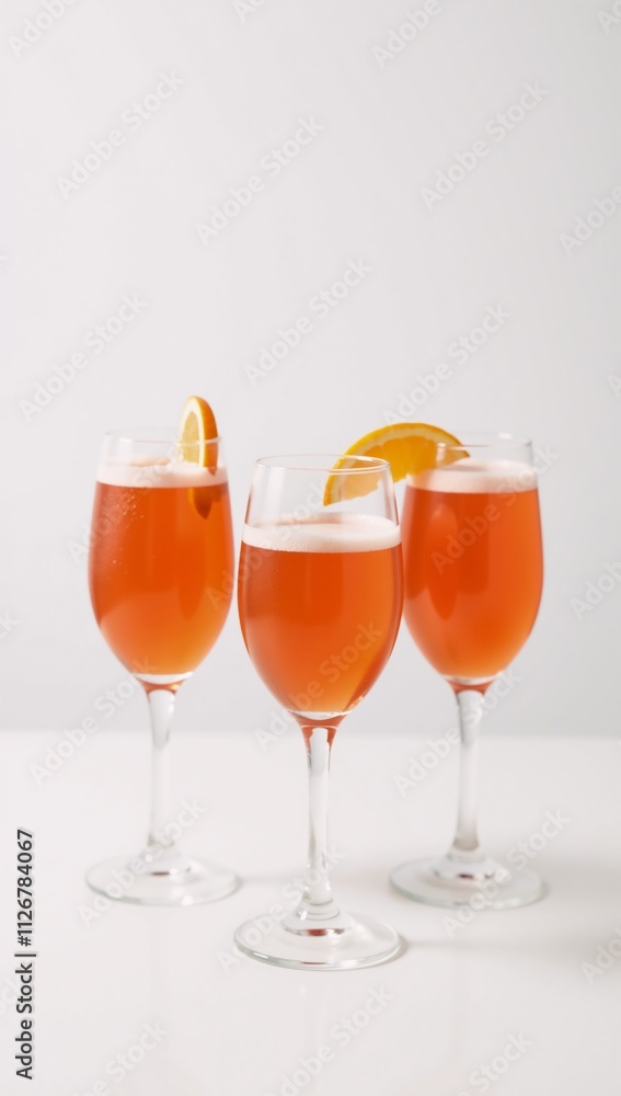 Isolated Aperol Spritz Cocktail with Orange on White Background Cocktail Alcoholic Beverage Isolated Aperol Spritz Cocktail with Orange on White Background Cocktail Alcoholic Beverage