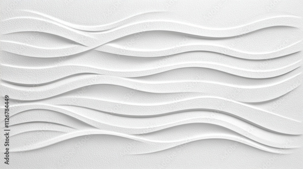 Obraz premium White Wave Pattern Texture