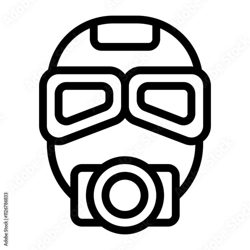 Gas Mask line icon