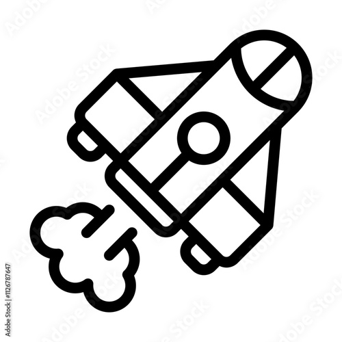 Spaceship line icon
