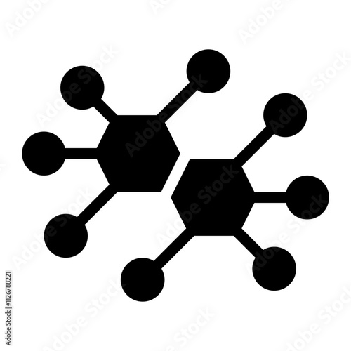 Molecule solid icon