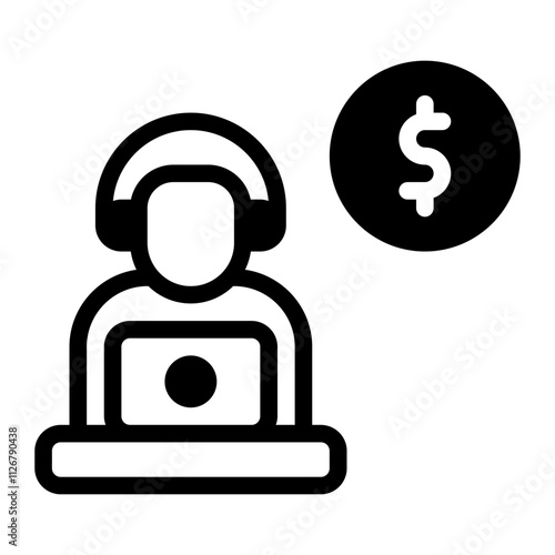 Self Employed glyph icon