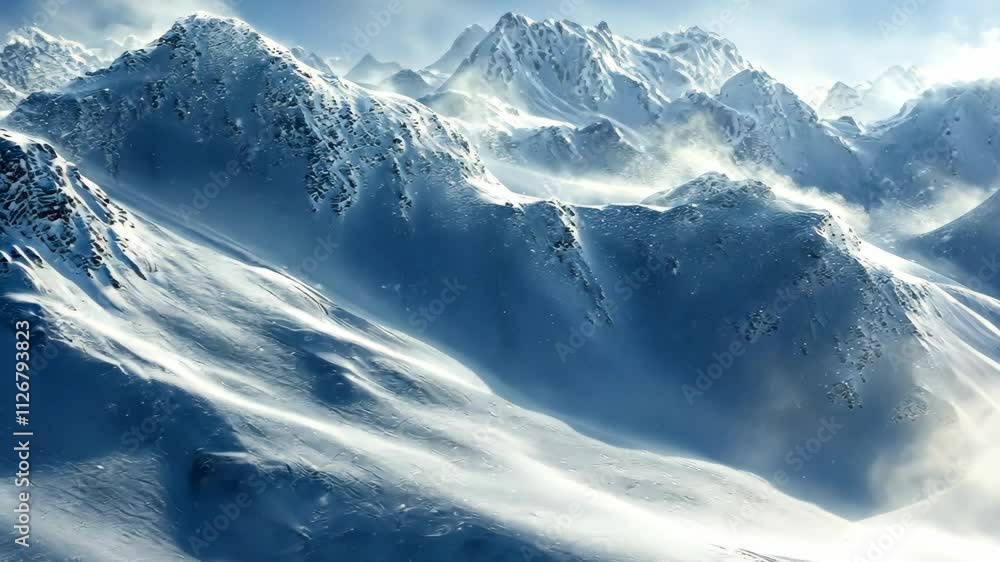 Majestic Winter Mountain Range Snow Peaks Landscape Serenity Cold Nature Majestic Winter Mountain Range Snow Peaks Landscape Serenity Cold Nature