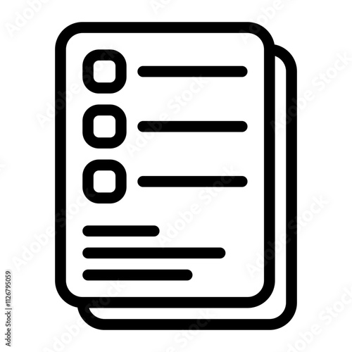 List Items line icon