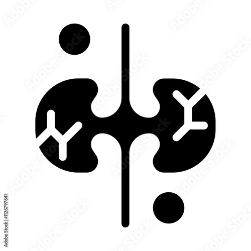 Kidneys solid icon
