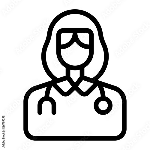 Doctor line icon