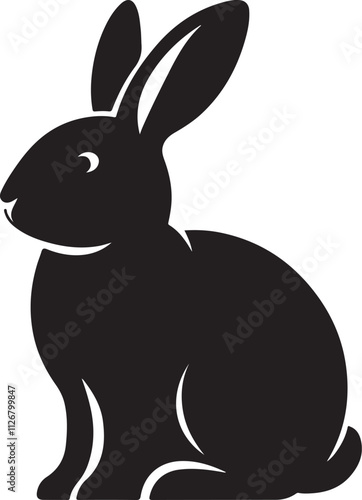 Bunny/Easter silhouette vector collection.