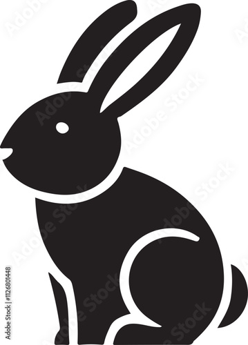 Bunny/Easter silhouette vector collection.