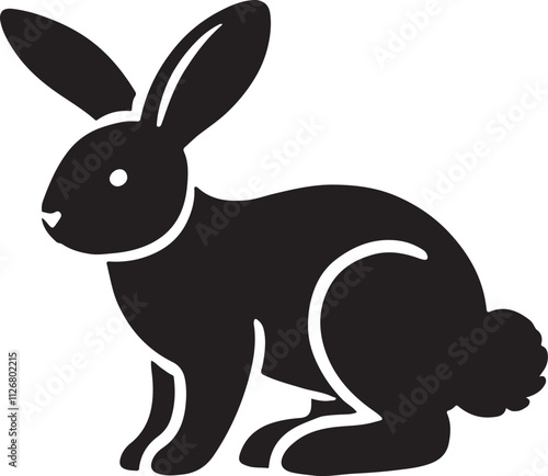 Bunny/Easter silhouette vector collection.