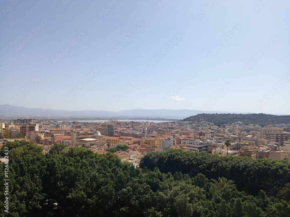 Fototapeta premium Cagliari, Sardinien, Italien, Insel, Sommer 2024