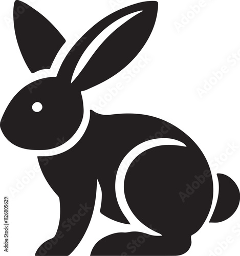 Bunny/Easter silhouette vector collection.