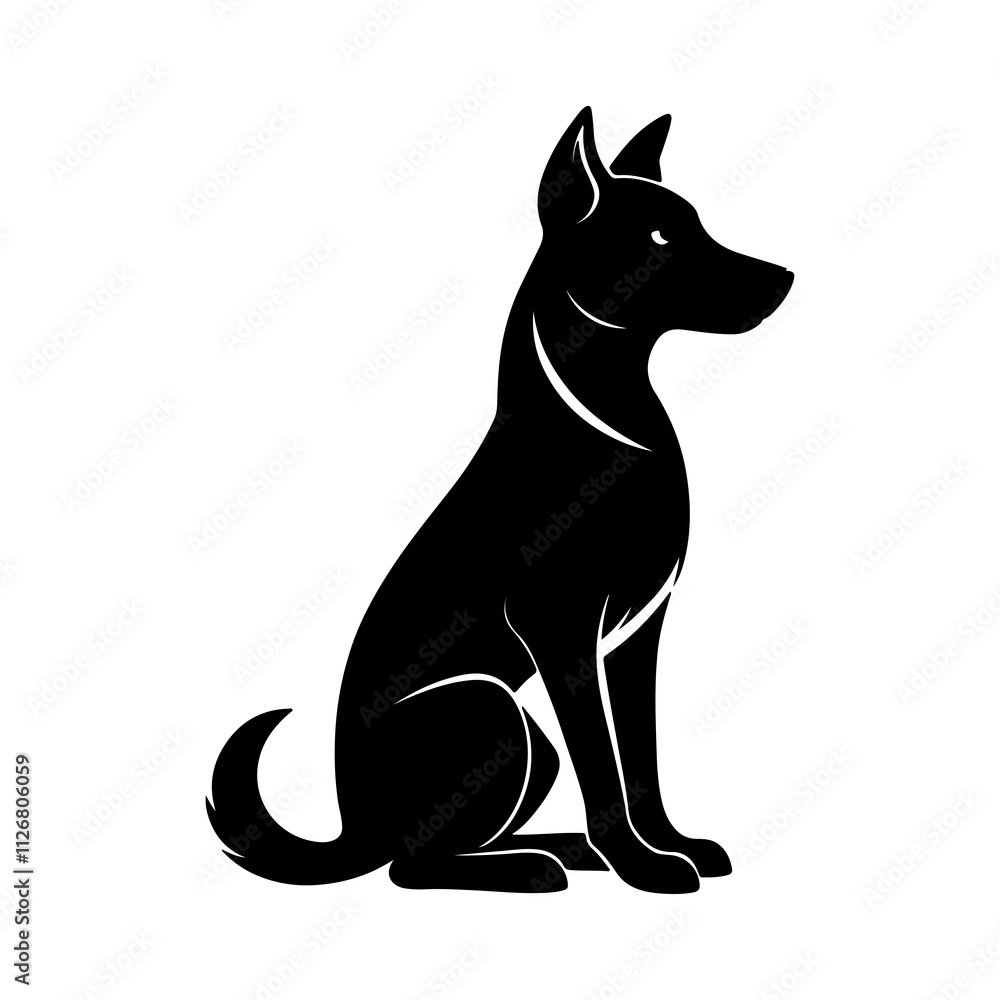 Dog Silhouette Art for Pet Branding and Merch Dog Silhouette Art for Pet Branding and Merch