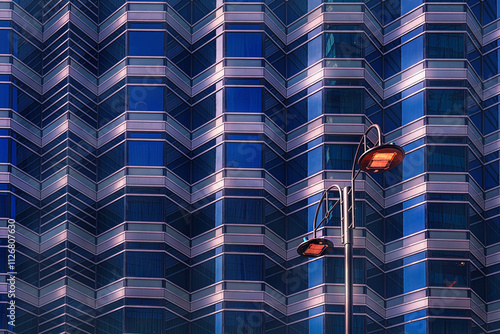 Fotografie Hong Kong architectural geometric shapes