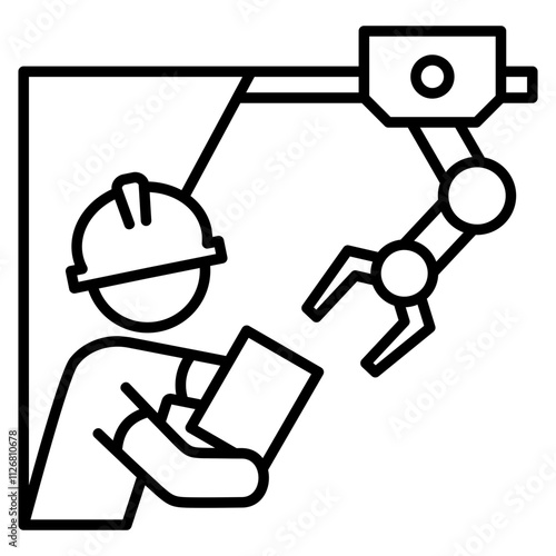 collaborative robot icon