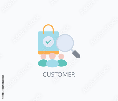 Customer Vector, Icon Or Logo Sign Symbol Illustration 