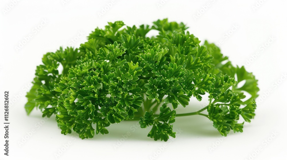 A lovely parsley seed, isolated on a white background A lovely parsley seed, isolated on a white background