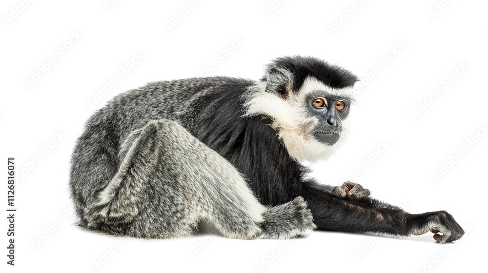 Fototapeta premium Monkey isolated on white background